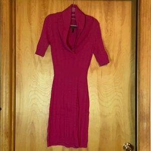 BCBG pink sweater dress